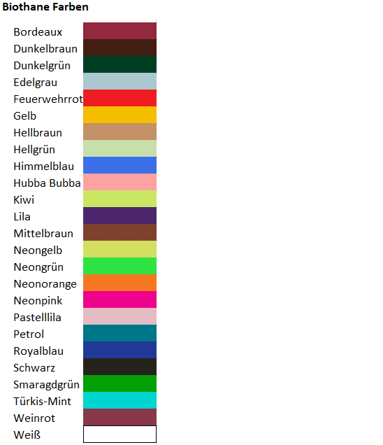 Biothane Farben Biothanezeugel Equimero