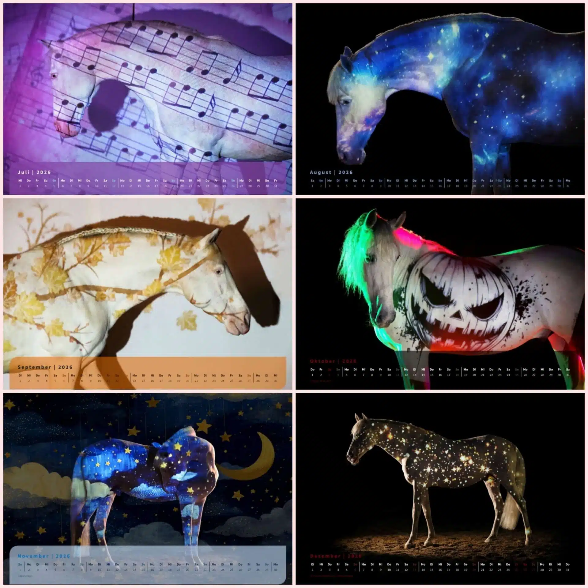 Andrea Zachrau - Kalender "Beaming Horses 2026" – Bild 2